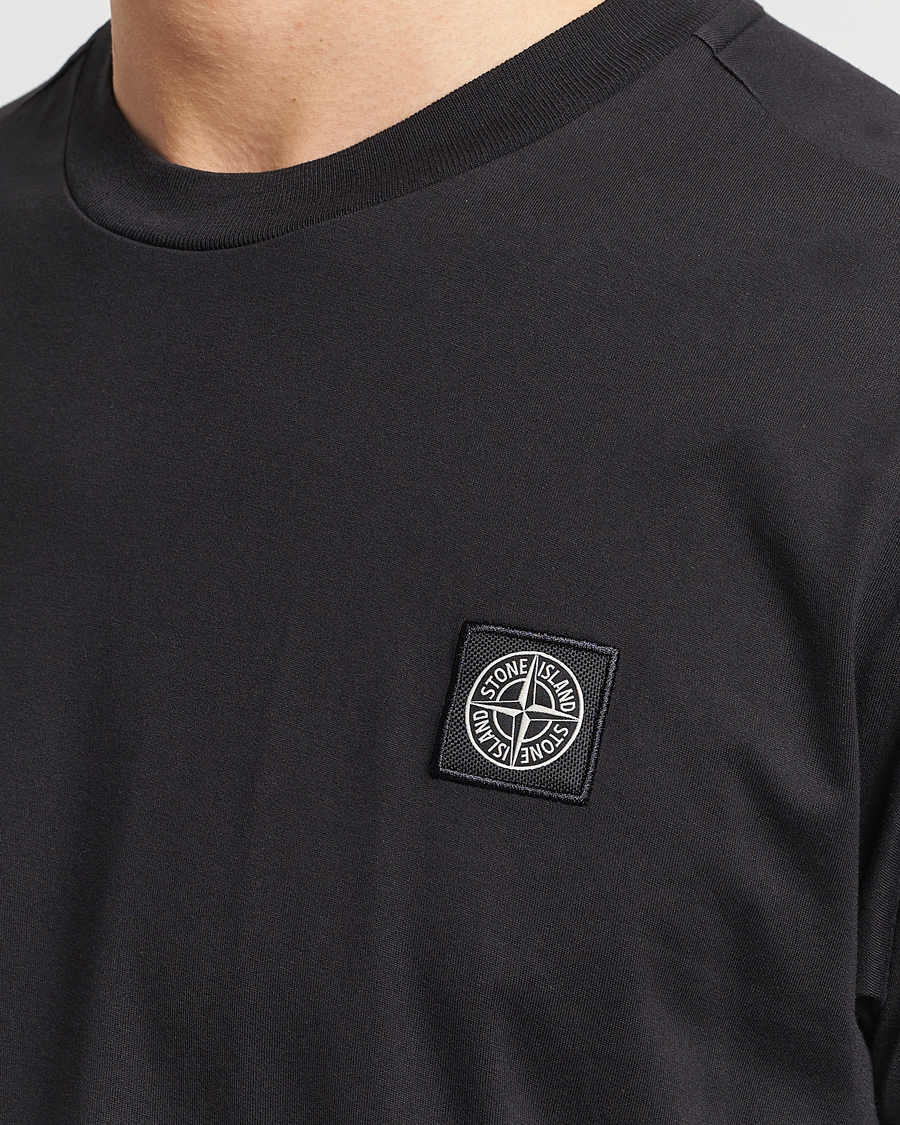 Hombres | Camisetas | Stone Island | Garment Dyed Cotton Jersey T-Shirt Black
