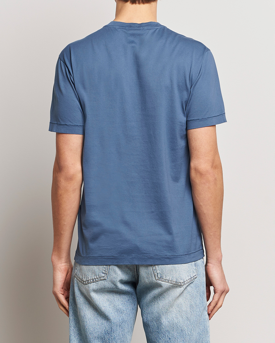 Hombres | Camisetas | Stone Island | Garment Dyed Cotton Jersey T-Shirt Dark Blue