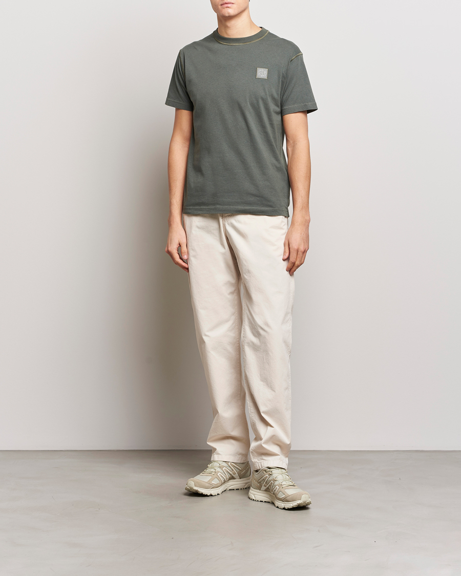 Hombres | Camisetas | Stone Island | Organic Cotton Fissato Effect T-Shirt Musk