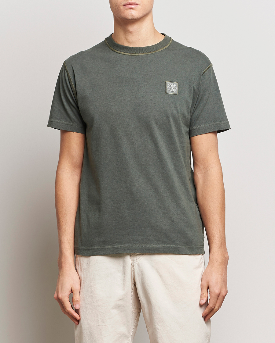 Hombres | Camisetas | Stone Island | Organic Cotton Fissato Effect T-Shirt Musk