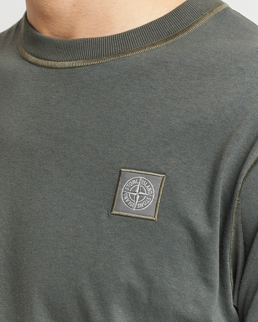 Hombres | Camisetas | Stone Island | Organic Cotton Fissato Effect T-Shirt Musk