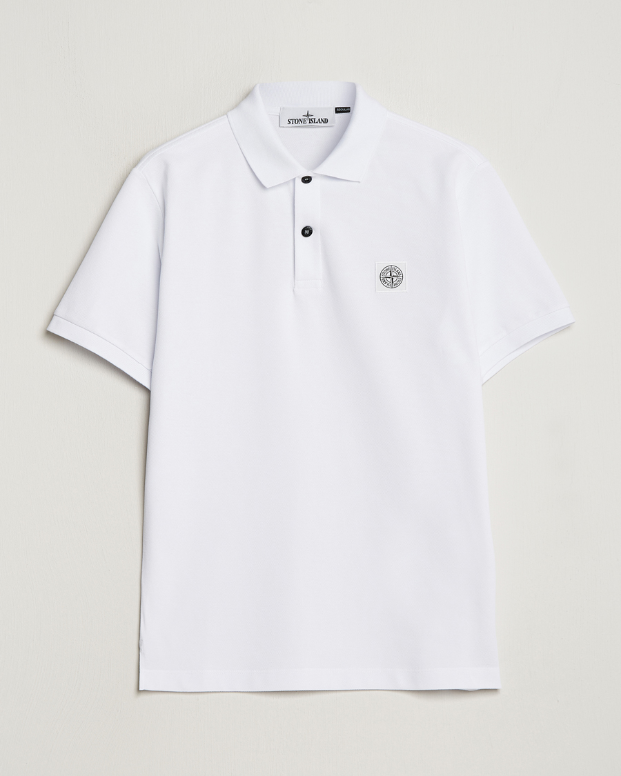 Hombres | Polos | Stone Island | Organic Cotton Polo White