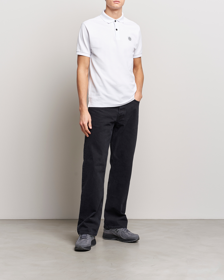 Hombres | Polos | Stone Island | Organic Cotton Polo White