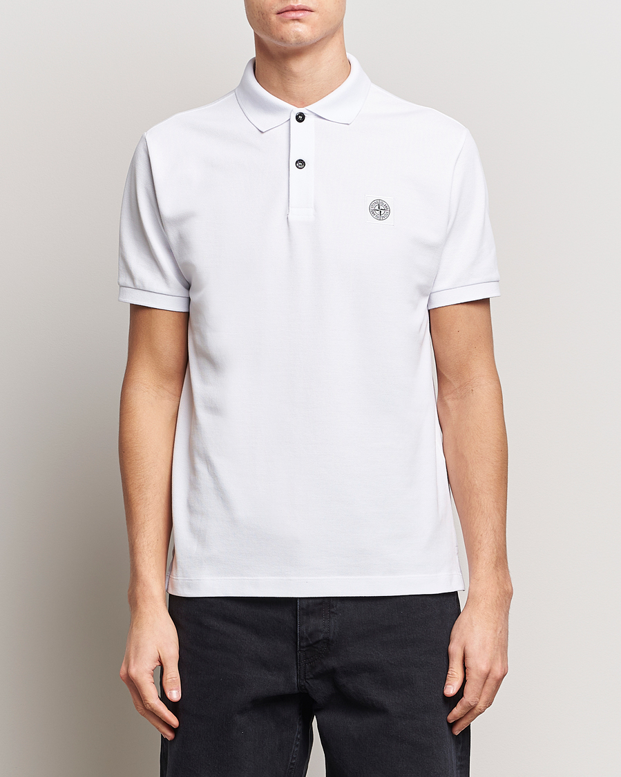 Hombres | Polos | Stone Island | Organic Cotton Polo White
