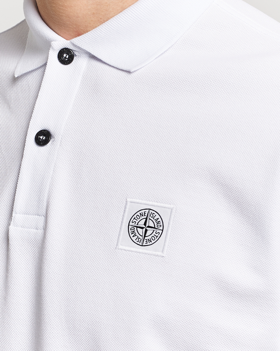 Hombres | Polos | Stone Island | Organic Cotton Polo White