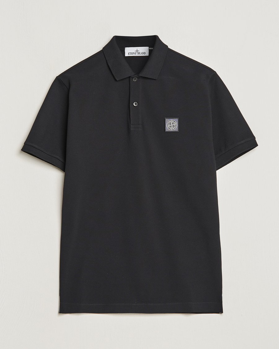 Hombres | Polos | Stone Island | Organic Cotton Polo Black