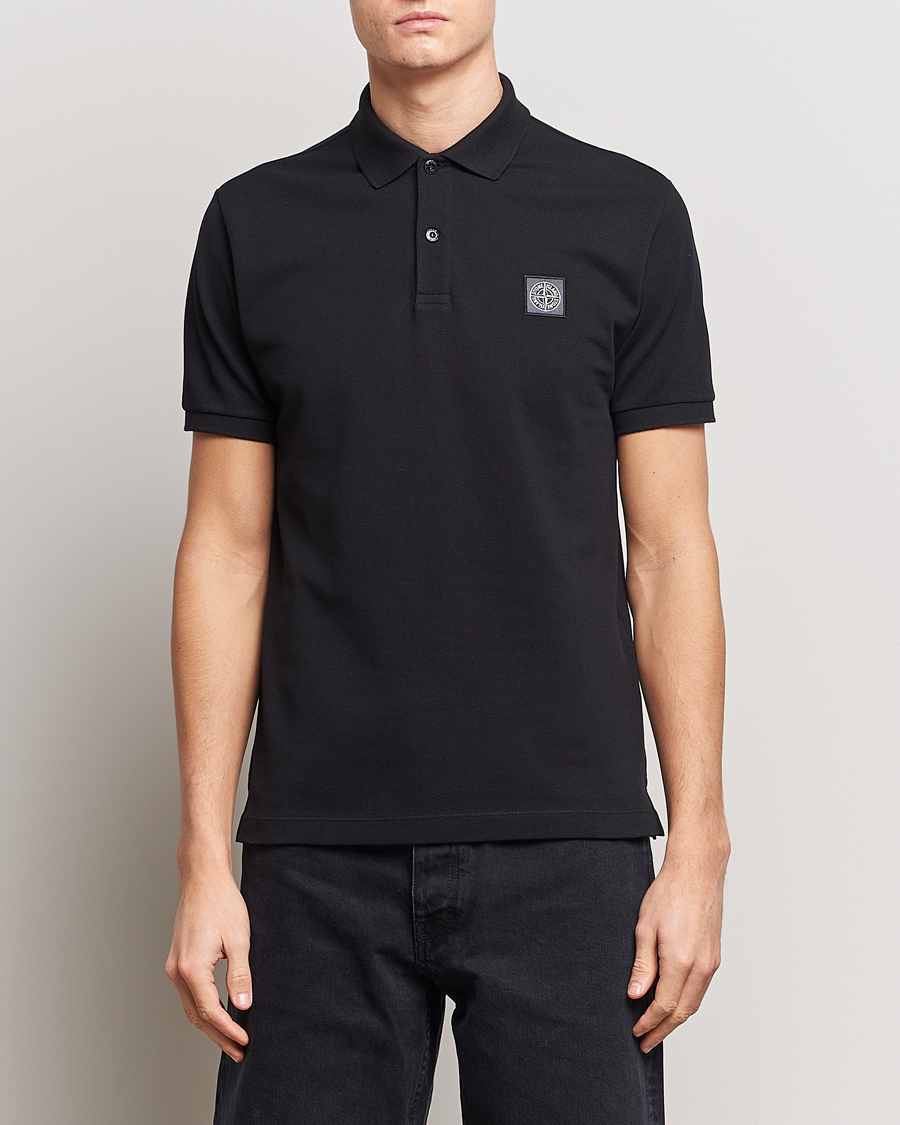 Hombres | Polos | Stone Island | Organic Cotton Polo Black