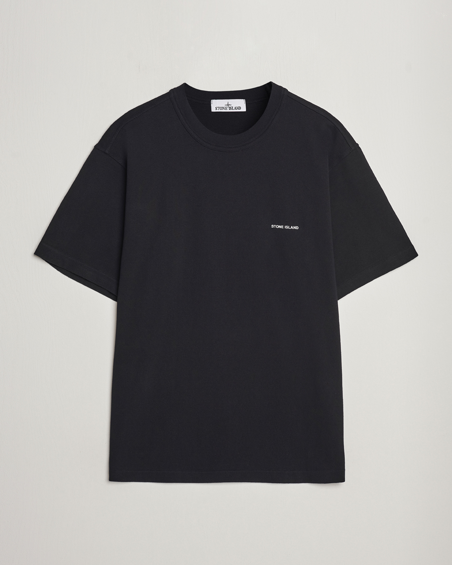Hombres | Camisetas | Stone Island | Cotton Jersey Small Logo T-Shirt Black