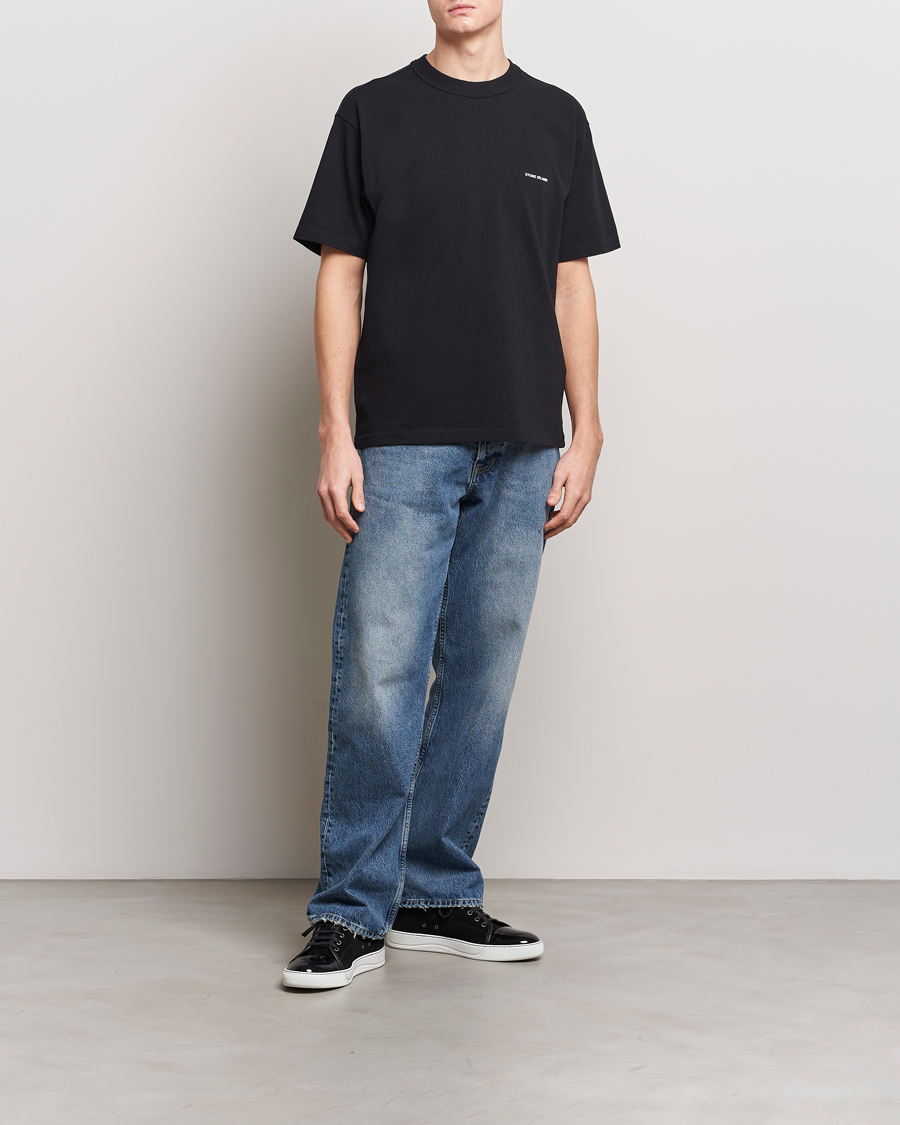 Hombres | Camisetas | Stone Island | Cotton Jersey Small Logo T-Shirt Black