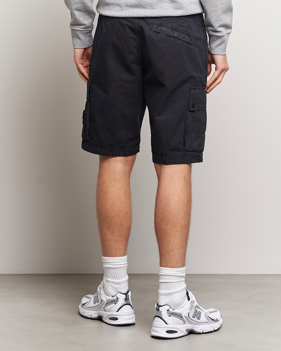 Hombres | Pantalones cortos | Stone Island | Brushed Cotton Canvas Cargo Shorts Navy Blue