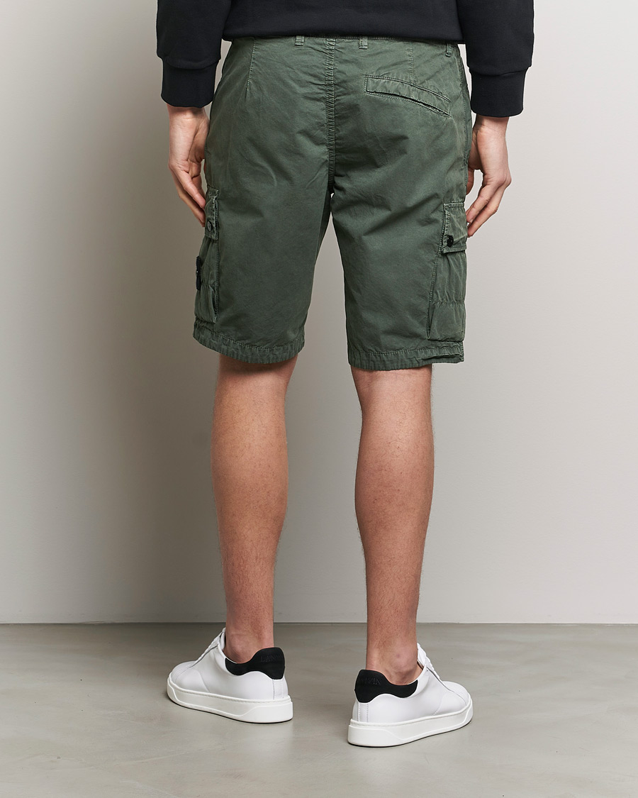 Hombres | Pantalones cortos | Stone Island | Brushed Cotton Canvas Cargo Shorts Musk