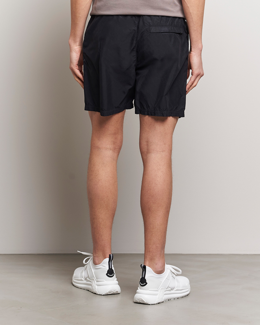 Hombres | Bañadores | Stone Island | Brushed Nylon Swimshorts Black