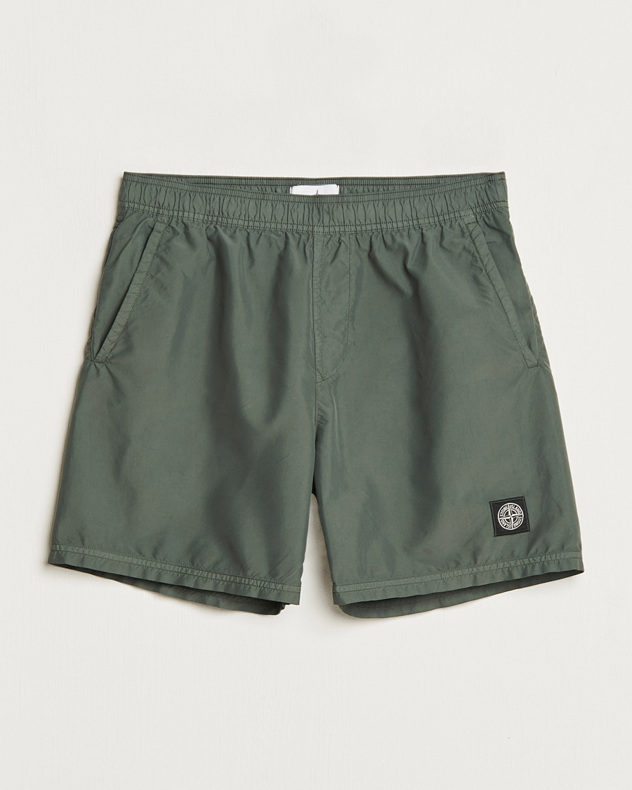 Hombres | Bañadores | Stone Island | Brushed Nylon Swimshorts Musk