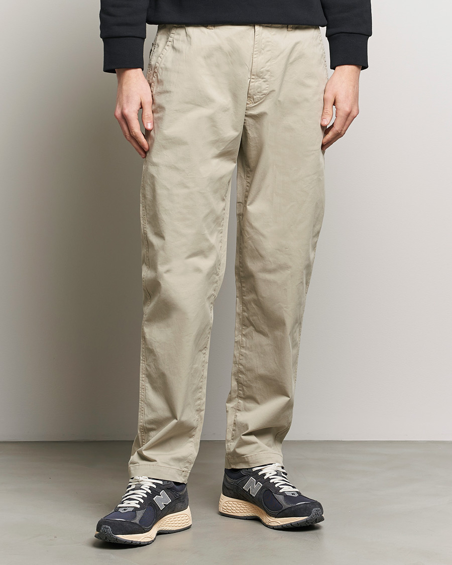 Hombres | Pantalones | Stone Island | Supima Cotton Twill Stretch Pants Sand
