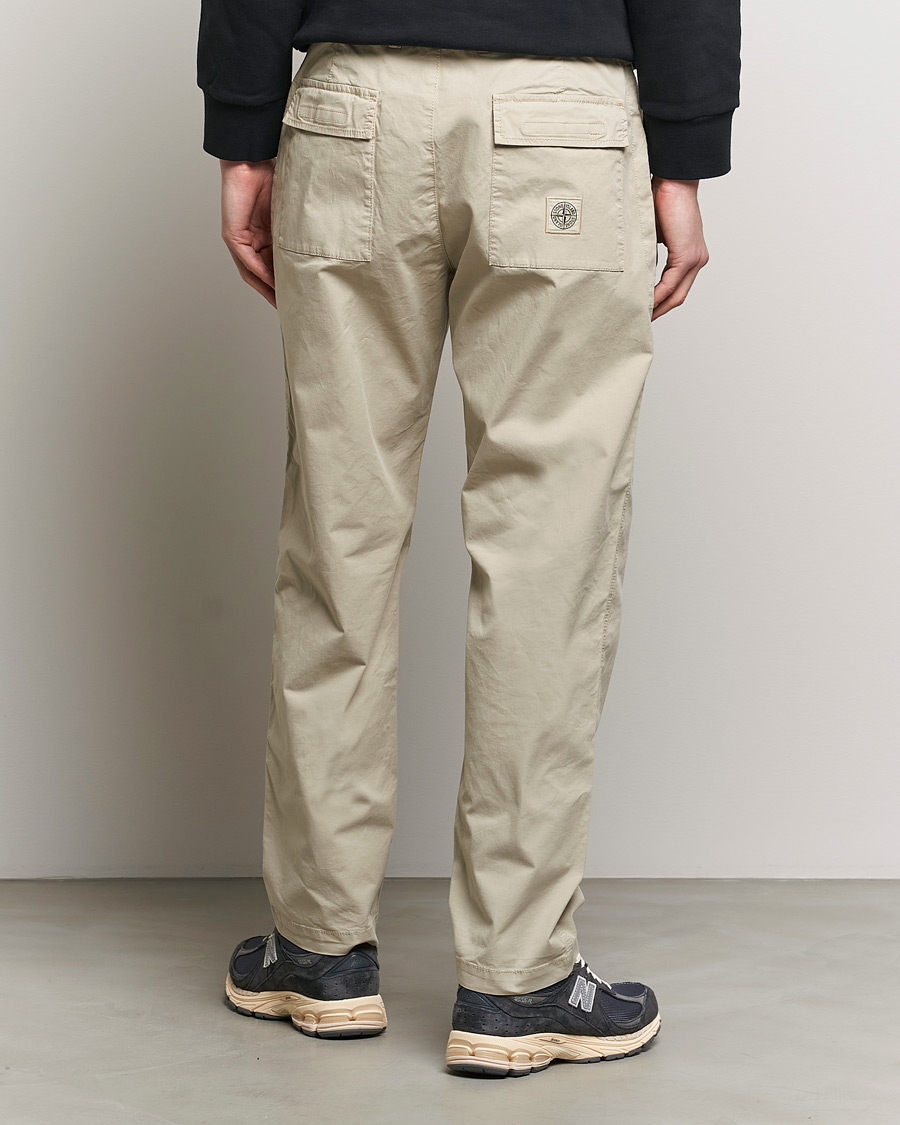 Hombres | Pantalones | Stone Island | Supima Cotton Twill Stretch Pants Sand