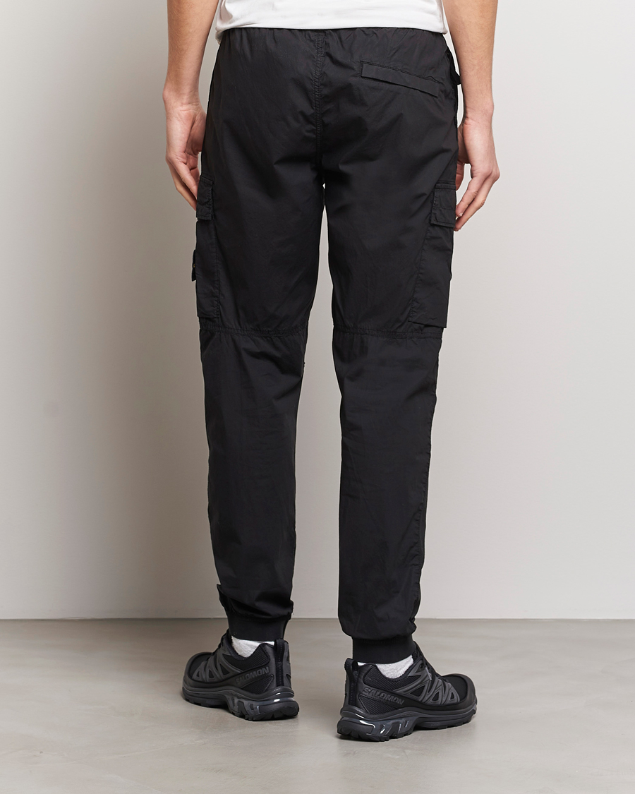 Hombres | Pantalones | Stone Island | Garment Dyed Drawsting Cargo Pants Black