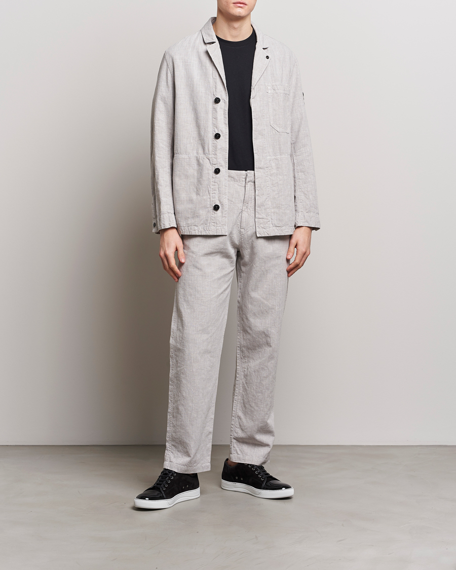 Hombres | Ropa | Stone Island | Linen Nylon Relaxed Suit Dove Grey