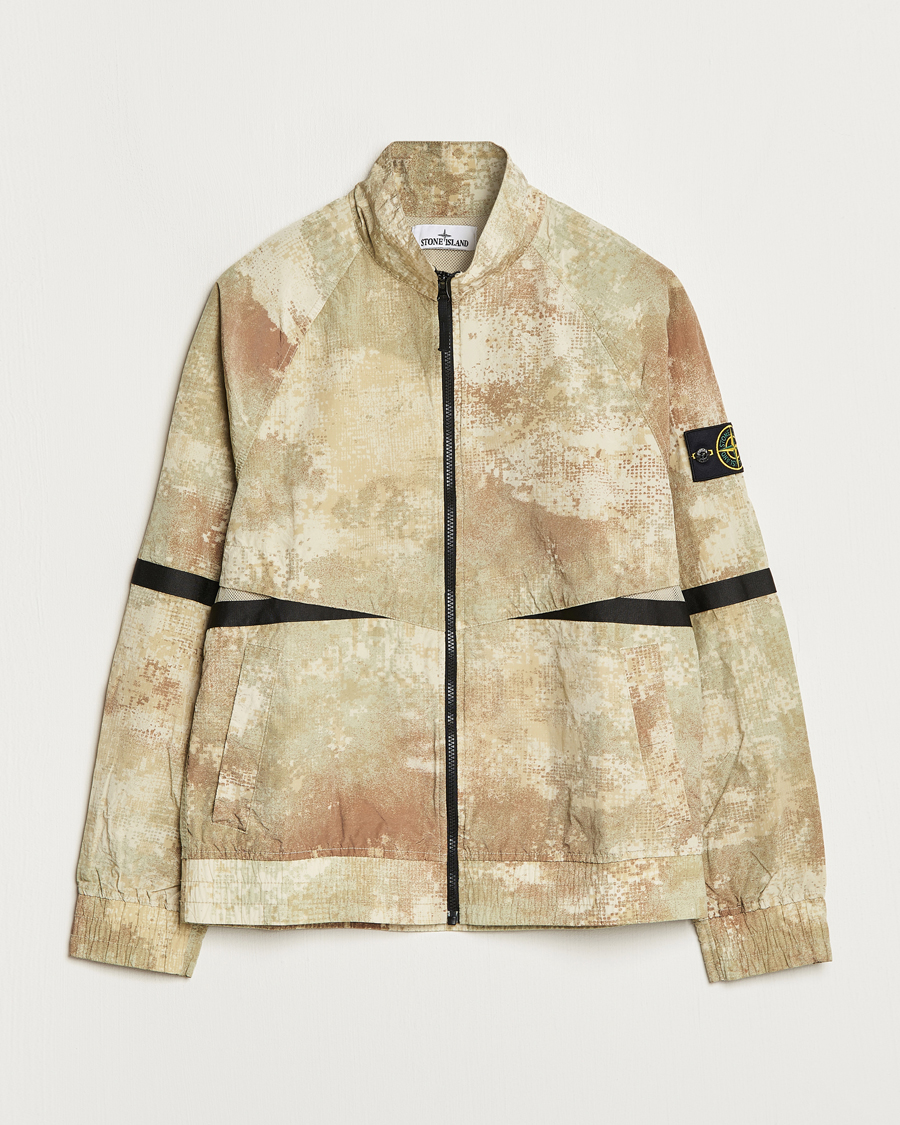 Hombres | Abrigos y chaquetas | Stone Island | Dissolving Grid Camo Short Jacket Natural Beige