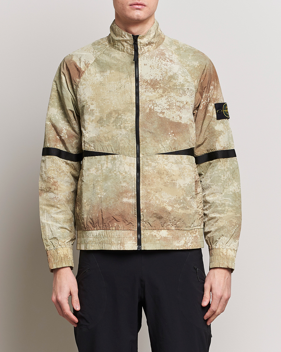 Hombres | Abrigos y chaquetas | Stone Island | Dissolving Grid Camo Short Jacket Natural Beige