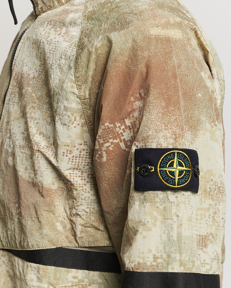 Hombres | Abrigos y chaquetas | Stone Island | Dissolving Grid Camo Short Jacket Natural Beige