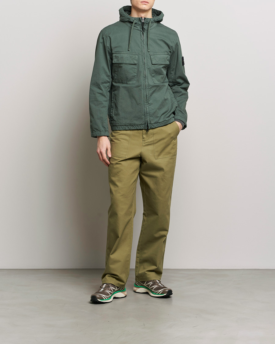 Hombres | Abrigos y chaquetas | Stone Island | Supima Cotton Hooded Jacket Musk