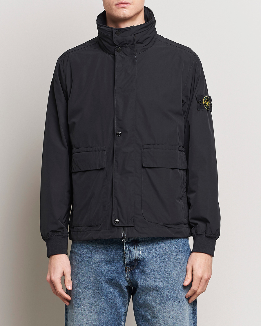 Hombres | Abrigos y chaquetas | Stone Island | Micro Twill Hooded Jacket Black