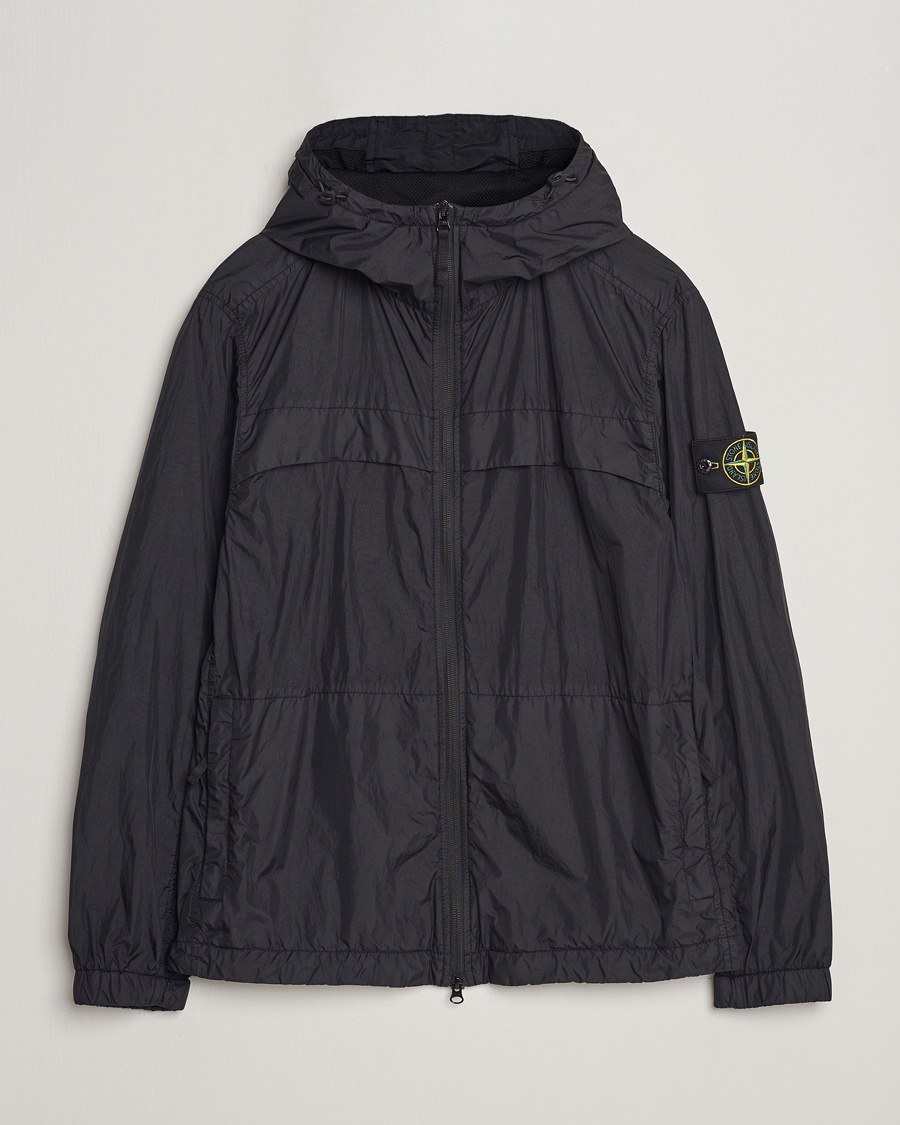 Hombres | Abrigos y chaquetas | Stone Island | Crinkle Reps Hooded Jacket Black