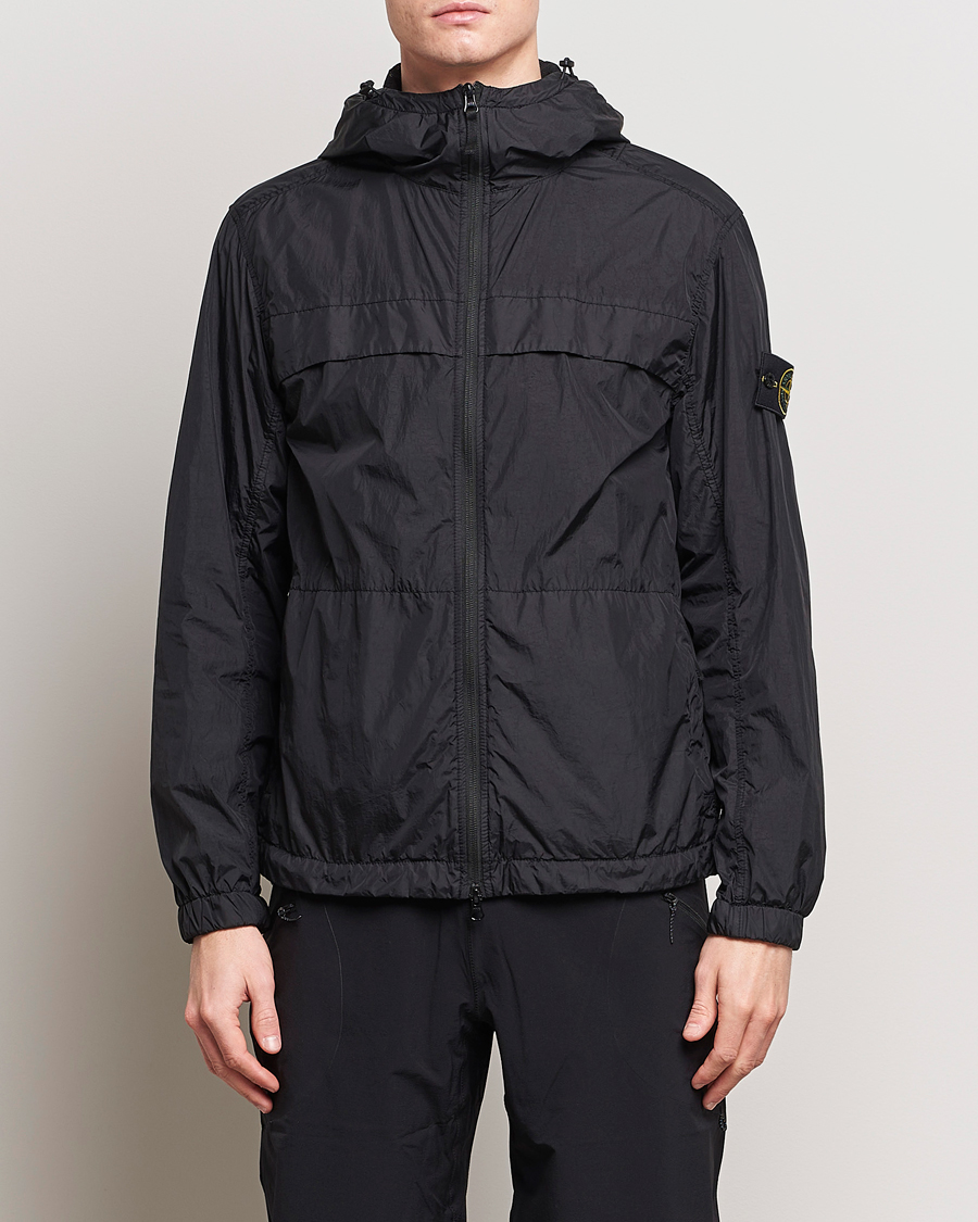 Hombres | Ropa | Stone Island | Crinkle Reps Hooded Jacket Black