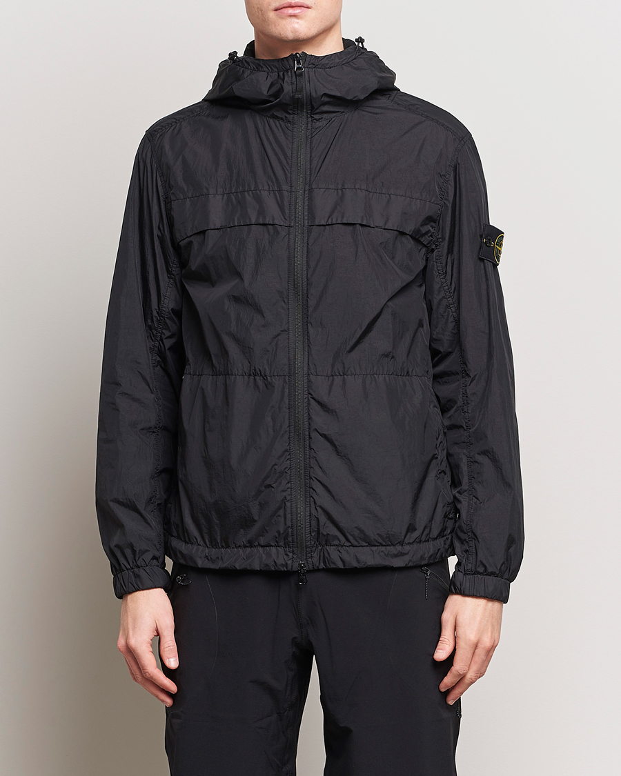 Hombres | Abrigos y chaquetas | Stone Island | Crinkle Reps Hooded Jacket Black