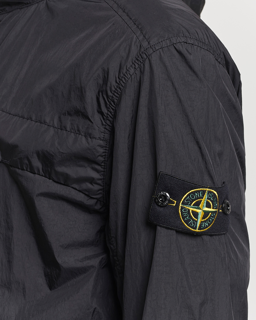 Hombres | Abrigos y chaquetas | Stone Island | Crinkle Reps Hooded Jacket Black