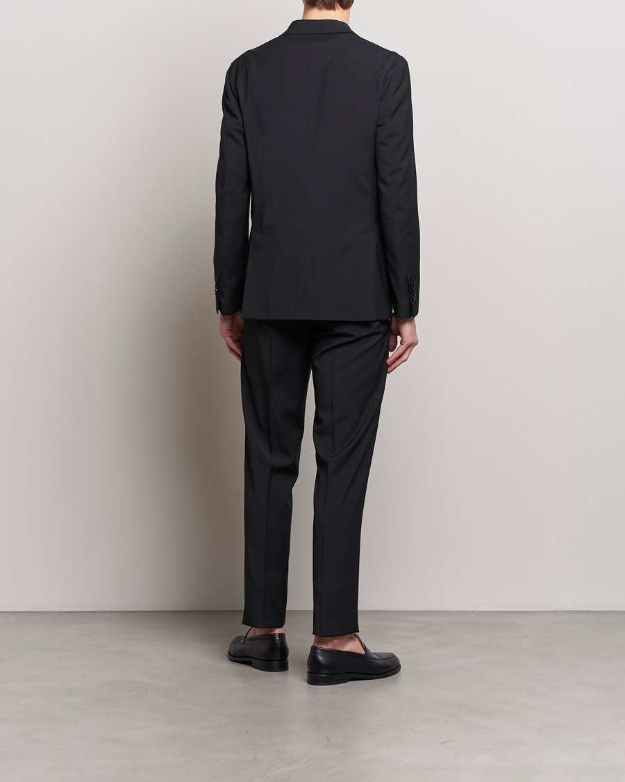 Hombres | Trajes | Lardini | Travellers Soft Wool Suit Black