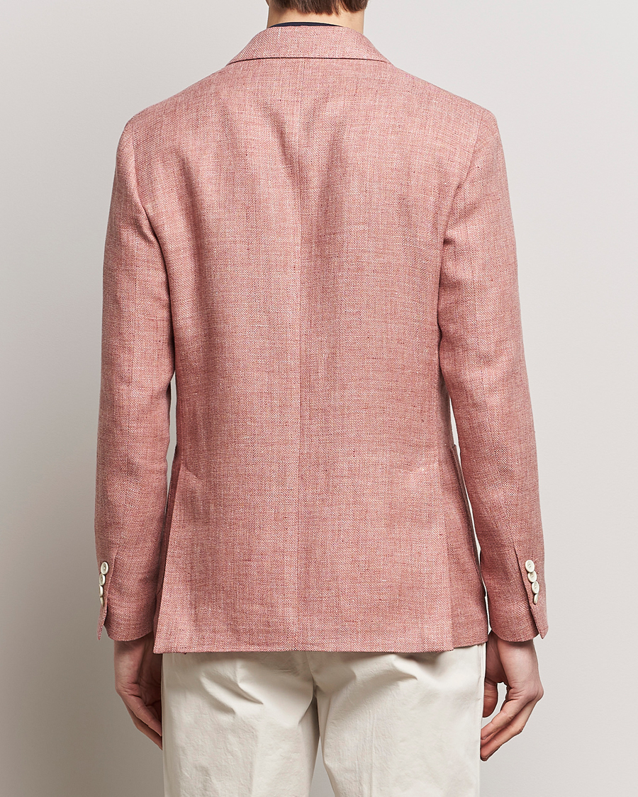 Hombres | Blazers | Lardini | Wool/Linen Patch Pocket Blazer Soft Red