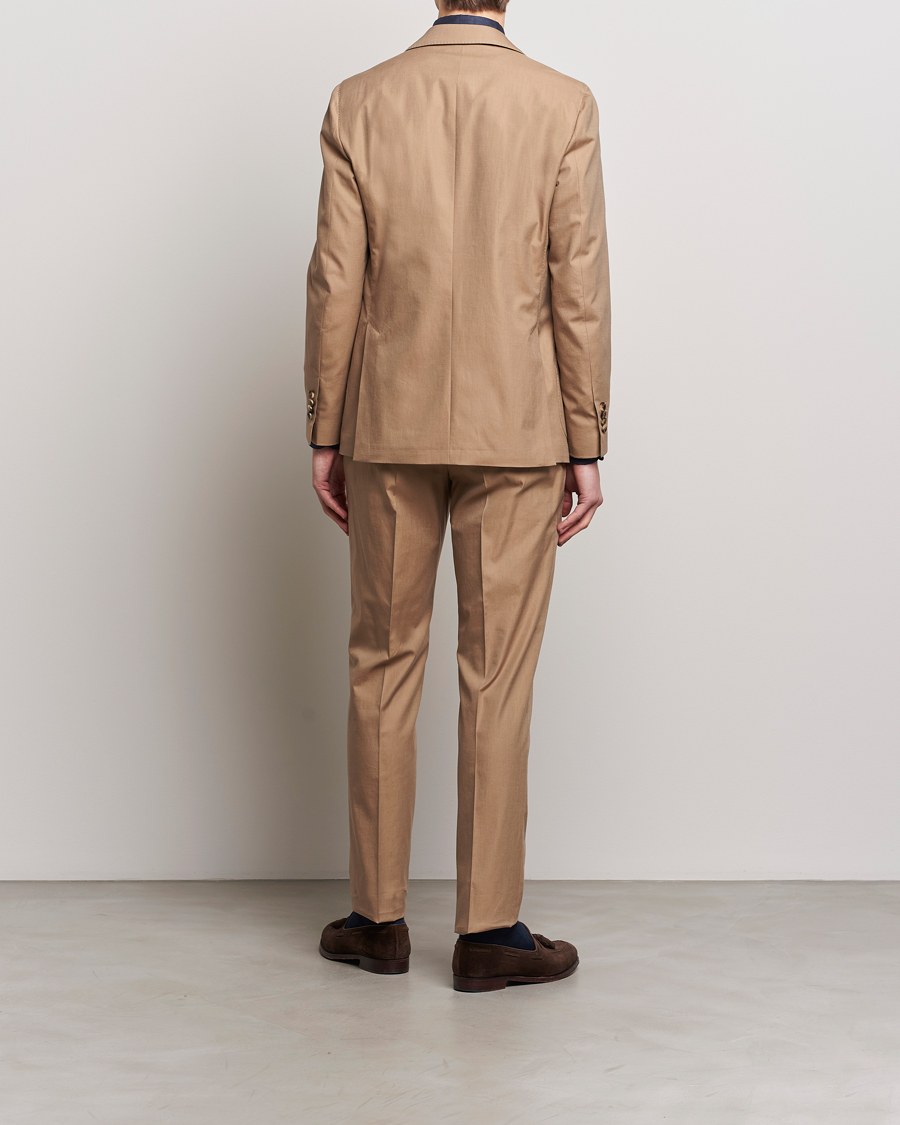 Hombres | Trajes | Lardini | Solaro Cotton Suit Light Brown