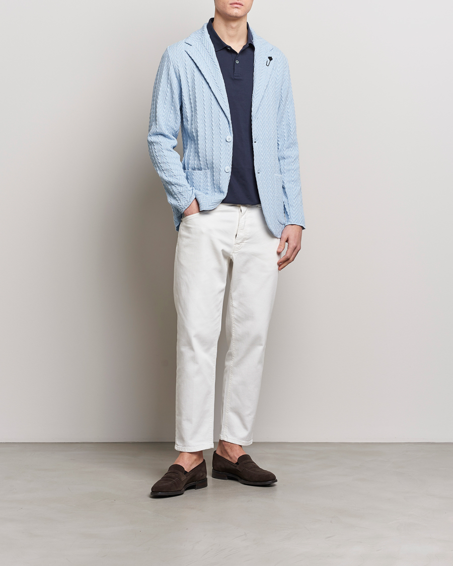 Hombres | Vaqueros | Lardini | Ione Loose Fit Denim White