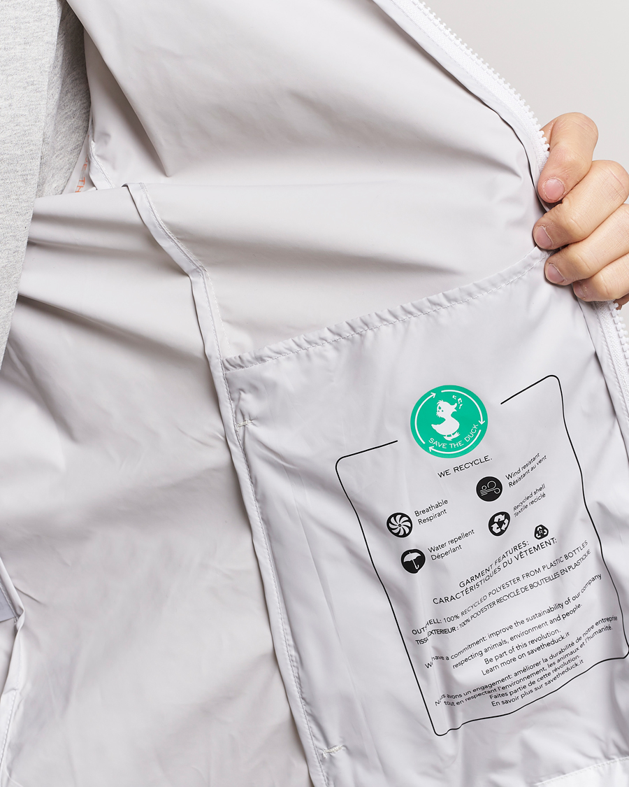 Hombres | Abrigos y chaquetas | Save The Duck | Zayn Lightweight Recycled Water Repellent Jacket White