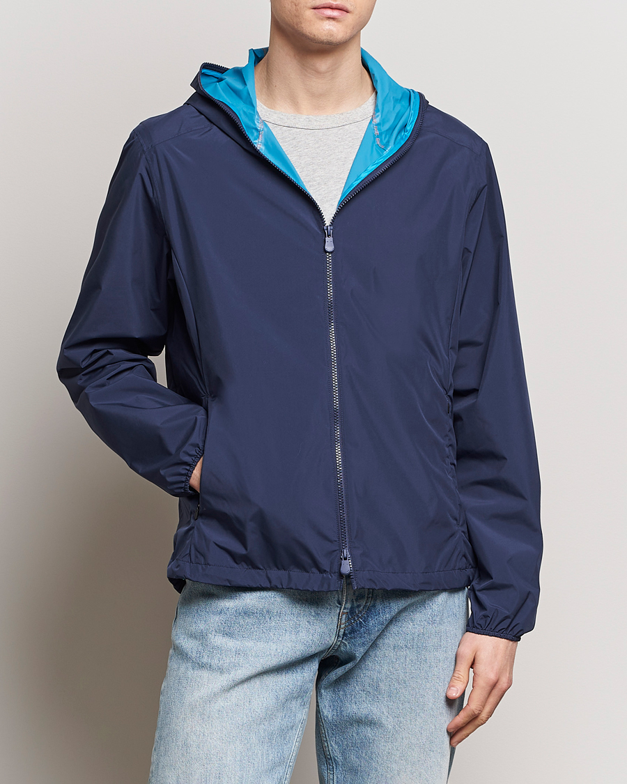 Hombres |  | Save The Duck | Zayn Lightweight Recycled Water Repellent Jacket Navy