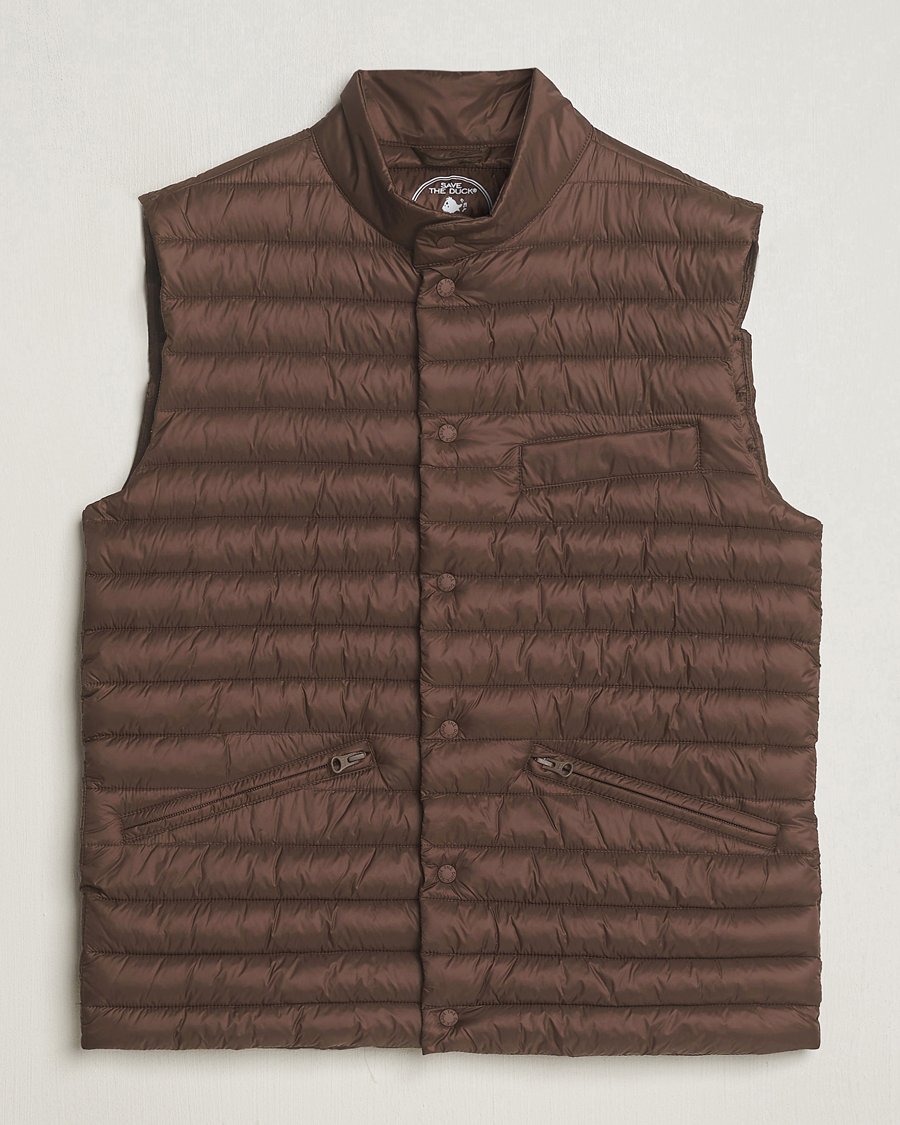 Hombres | Abrigos y chaquetas | Save The Duck | Aiko Lightweigt Padded Vest Soil Brown