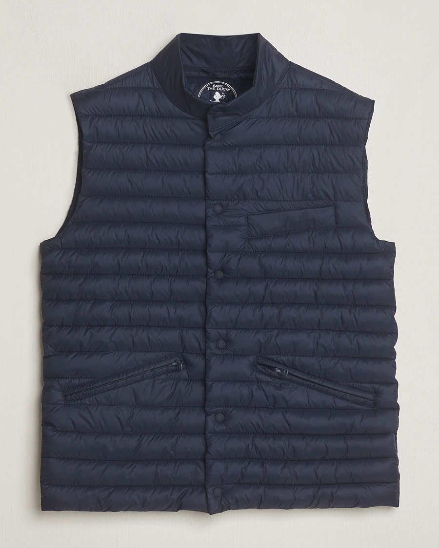Hombres | Abrigos y chaquetas | Save The Duck | Aiko Lightweigt Padded Vest Blue Black