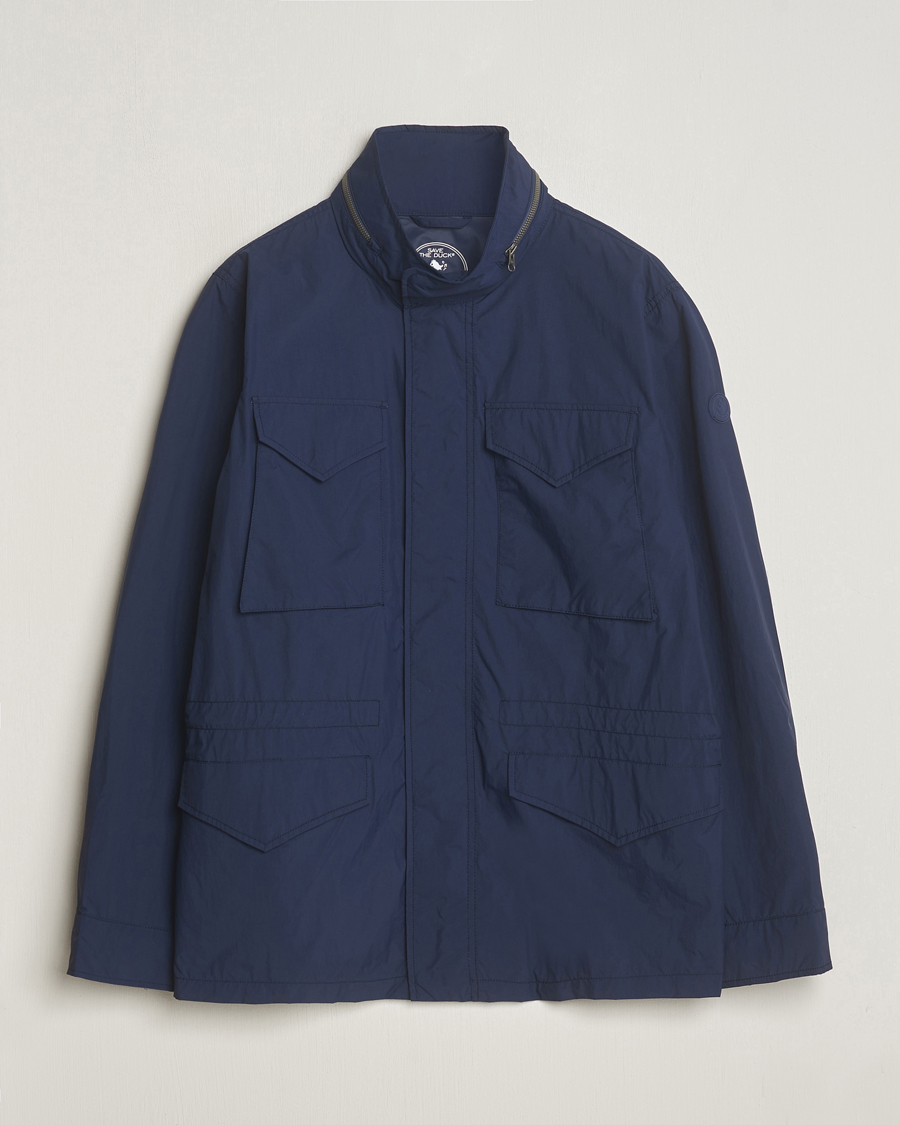 Hombres | Abrigos y chaquetas | Save The Duck | Mako Water Repellent Nylon Field Jacket Navy Blue
