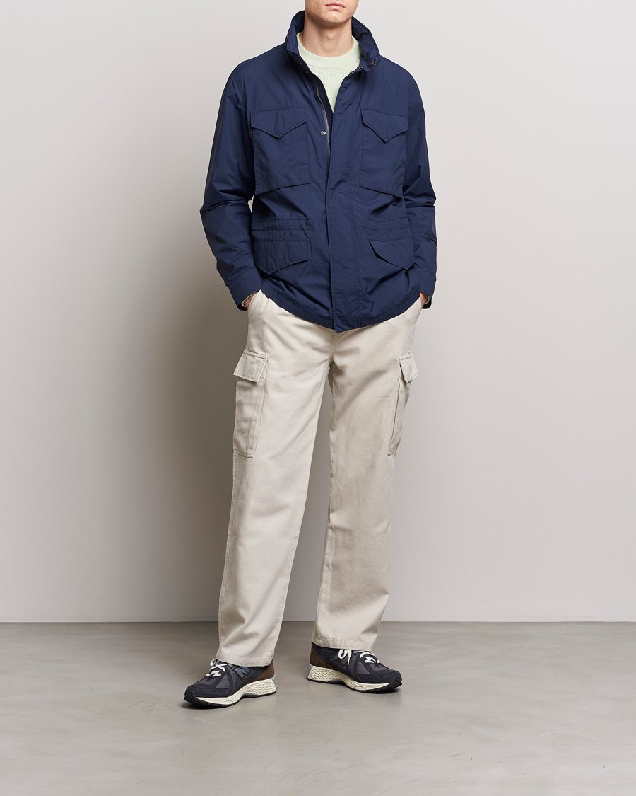 Hombres | Abrigos y chaquetas | Save The Duck | Mako Water Repellent Nylon Field Jacket Navy Blue