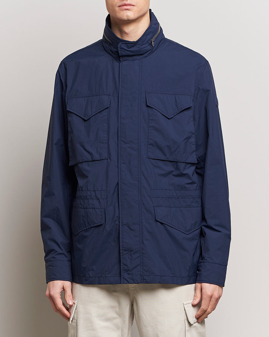 Hombres | Ropa | Save The Duck | Mako Water Repellent Nylon Field Jacket Navy Blue