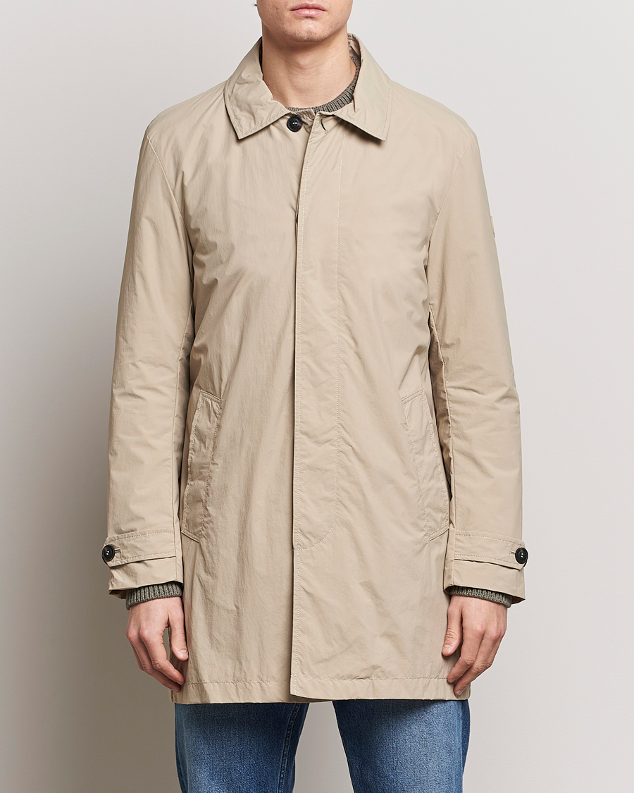 Hombres | Abrigos | Save The Duck | Rhys Water Repellent Nylon Coat Stone Beige
