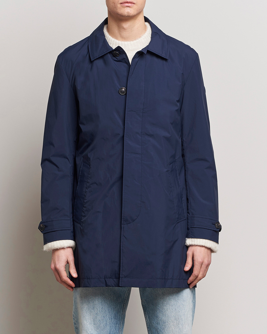 Hombres | Abrigos | Save The Duck | Rhys Water Repellent Nylon Coat Navy Blue