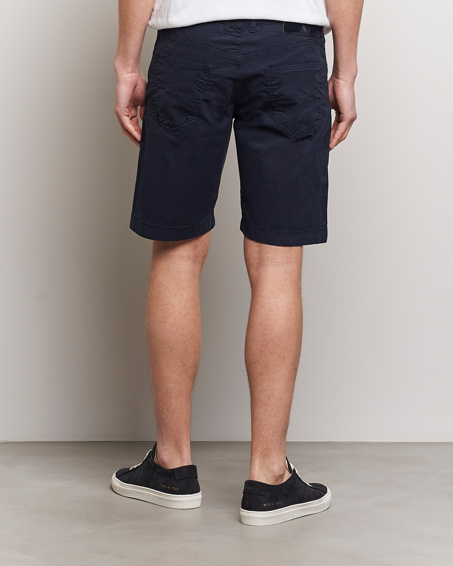 Hombres | Pantalones cortos | Jacob Cohën | Nicolas Cotton Gabardine Shorts Navy