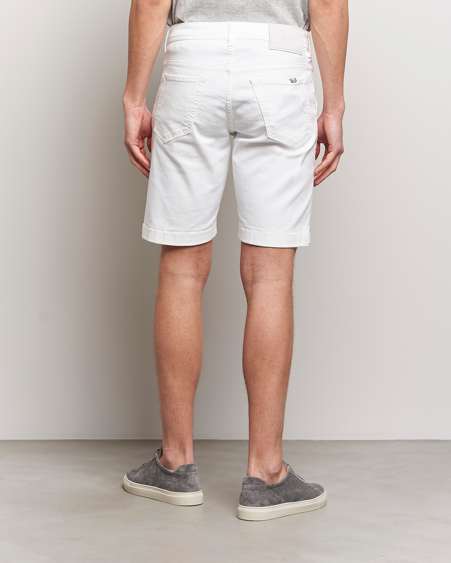 Hombres | Pantalones cortos | Jacob Cohën | Lou Stretch Denim Shorts White