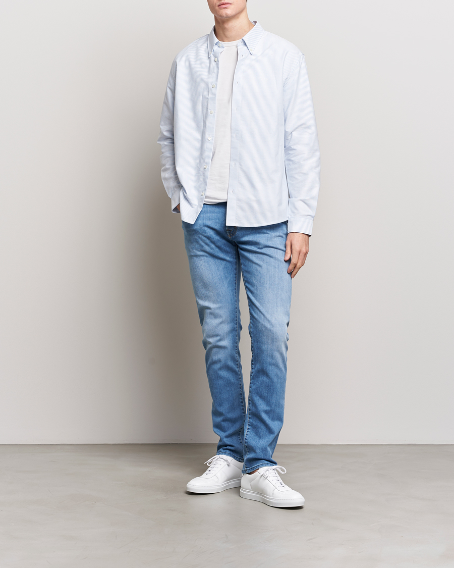 Hombres | Vaqueros | Jacob Cohën | Nick Slim Fit Stretch Jeans Light Blue