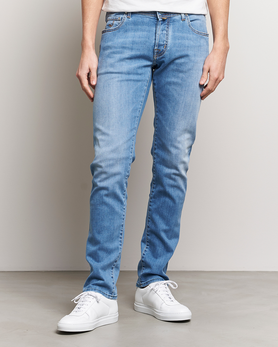 Hombres | Slim fit | Jacob Cohën | Nick Slim Fit Stretch Jeans Light Blue