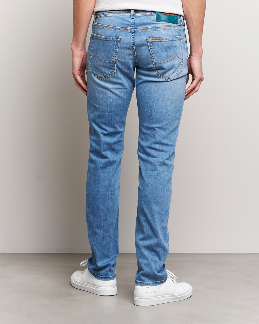 Hombres | Vaqueros | Jacob Cohën | Nick Slim Fit Stretch Jeans Light Blue