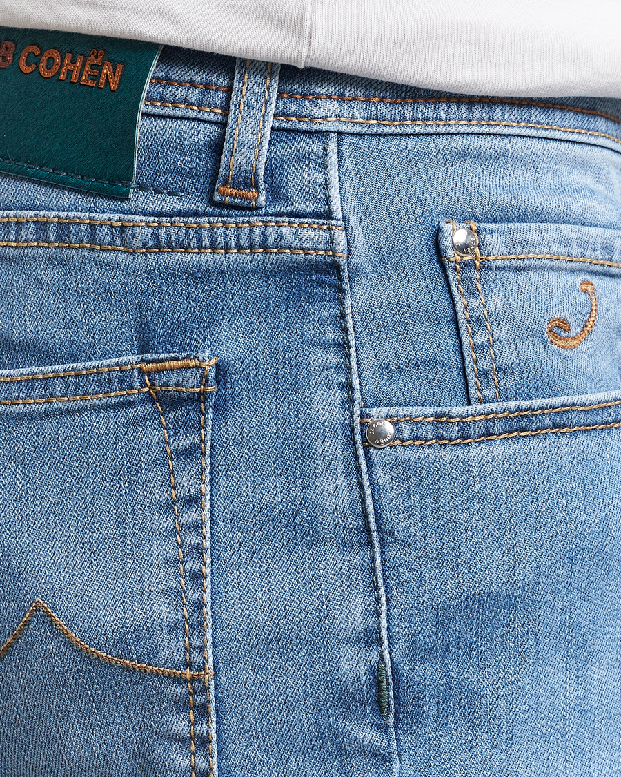 Hombres | Vaqueros | Jacob Cohën | Nick Slim Fit Stretch Jeans Light Blue