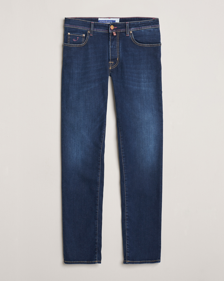 Hombres | Vaqueros | Jacob Cohën | Bard Slim Fit Stretch Jeans Dark Blue